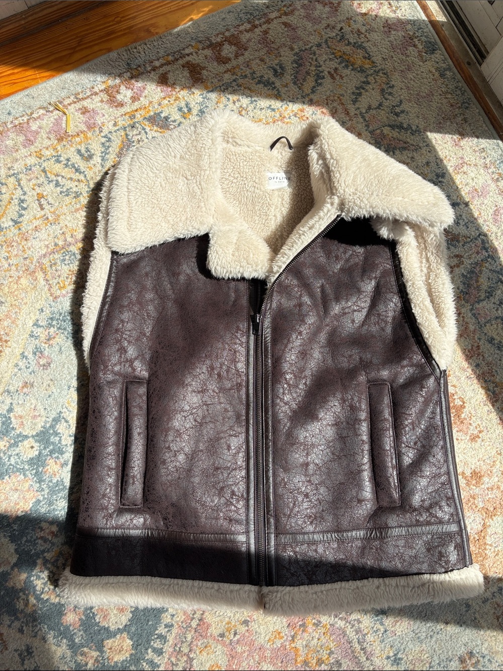 Aerie faux Leather vest
